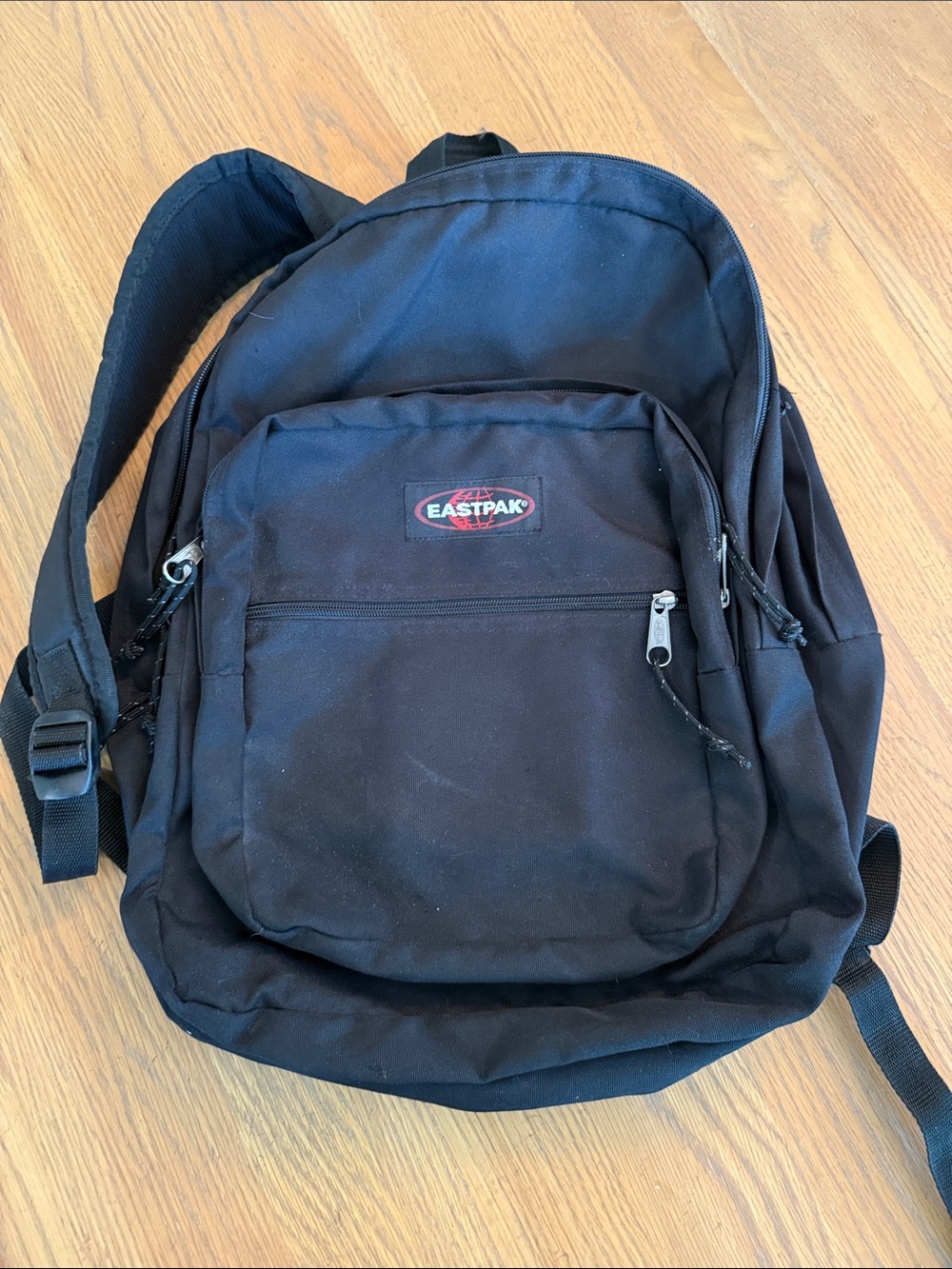 Eastpak Black Men's Backpack with Front Zip Pocket